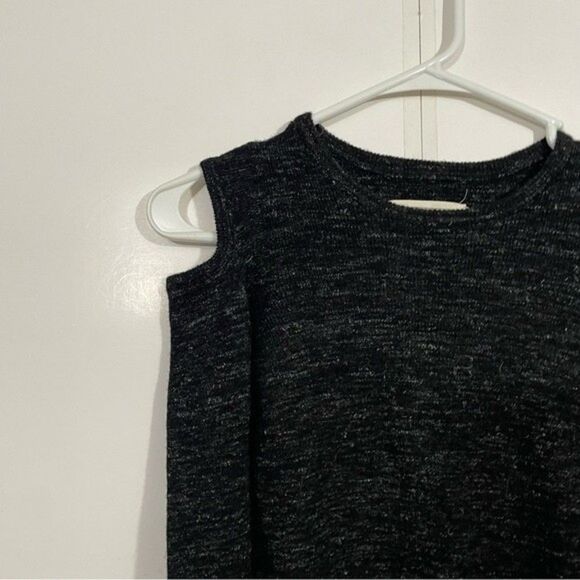 Current/Elliot Wool Black Cold Shoulder Sweater - Picture 4 of 6